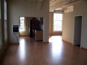 Living Room Leading to Bedroom & Kitchen