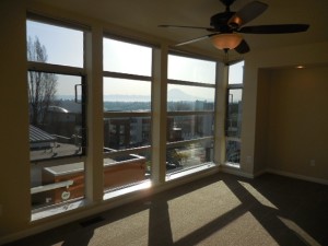 The master suite features floor to ceiling windows, gorgeous mou